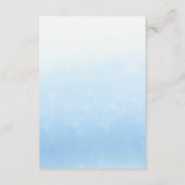 Water Meets Sky Watercolor Wedding Details エンクロージャーカード (裏面)