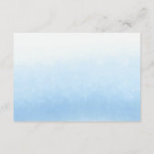 Water Meets Sky Watercolor Wedding Details エンクロージャーカード (裏面)