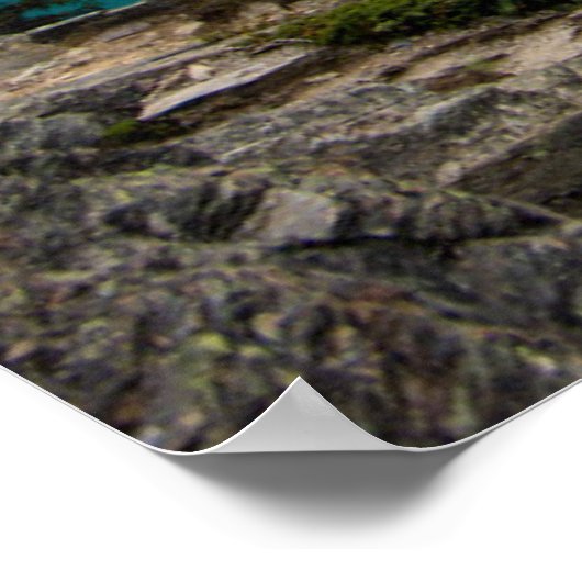 Water | Moraine Lake Alberta Canada ポスター (角)