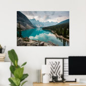 Water | Moraine Lake Alberta Canada ポスター (ホームオフィス)