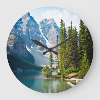 Water | Moraine Lake, Canada ラージ壁時計