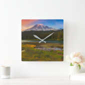 Water | Mt. Rainier National Park, Washington スクエア壁時計 (ホーム)