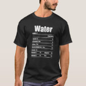 Water Nutrition Facts  Thanksgiving Tシャツ (正面)