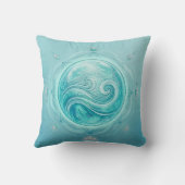 Water Oracle Orb – Flow of Intuition クッション (裏面)