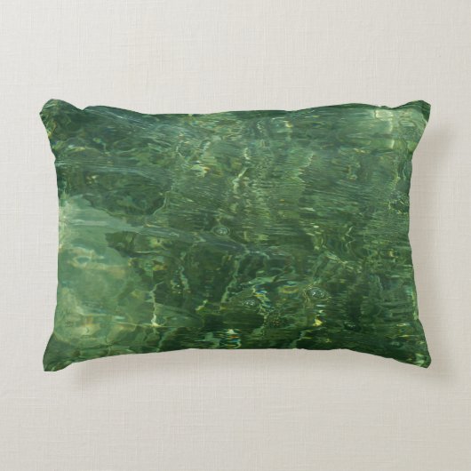 Water over Sea Grass II (Blue and Green)写真 アクセントクッション (正面)