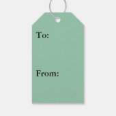 Water over Sea Grass II (Blue and Green)写真 ギフトタグ (裏面)