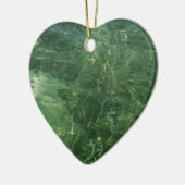 Water over Sea Grass II (Blue and Green)写真 セラミックオーナメント (左)