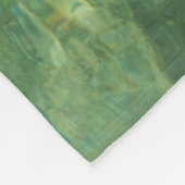 Water over Sea Grass II (Blue and Green)写真 フリースブランケット (角)