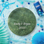 Water over Sea Grass II (Blue and Green)写真 ペーパープレート (パーティー)