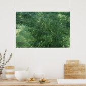 Water over Sea Grass II (Blue and Green)写真 ポスター (キッチン)