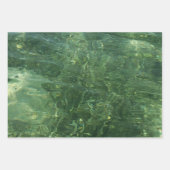 Water over Sea Grass II (Blue and Green)写真 ラッピングペーパーシート (正面)