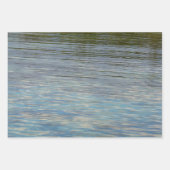 Water over Sea Grass II (Blue and Green)写真 ラッピングペーパーシート (正面3)