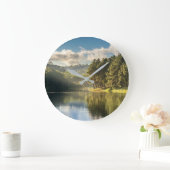 Water | Pang Oung Lake & Pine Forest Thailand ラージ壁時計 (ホーム)
