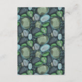 Water Pebbles - wedding enclosure card vertical エンクロージャーカード (裏面)