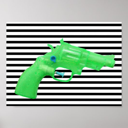 Water pistol toy Wasserpistole Spielzeug photo art ポスター (正面)