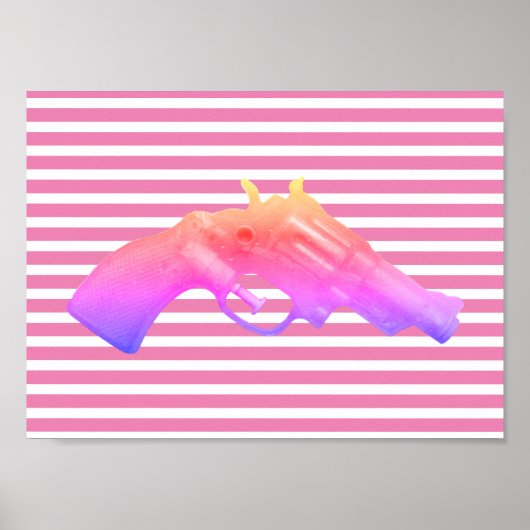 Water pistol toy Wasserpistole Spielzeug photoart ポスター (正面)