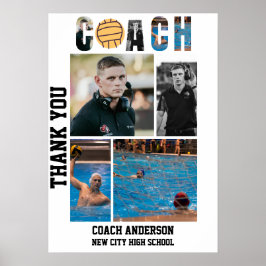 Water Polo Coach Senior Night Graduation Poster ポスター