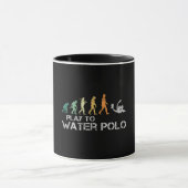 Water Polo Evolution Retro Funny Gift for Man マグカップ (中央)