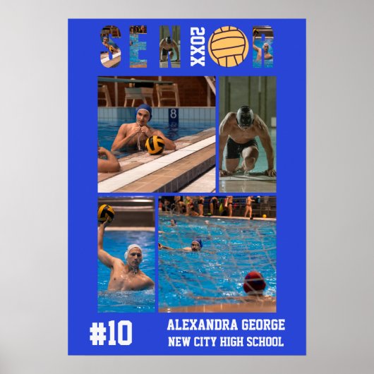 Water Polo Graduation Senior Night ポスター (正面)