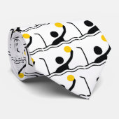 Water polo player black silhouette icon ネクタイ (ロール)