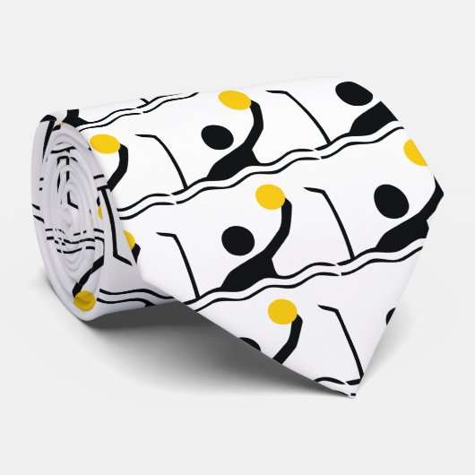 Water polo player black silhouette icon ネクタイ (ロール)