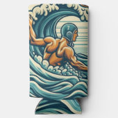 Water-polo Player Drinks Can / Bottle Cooler スリム缶クーラー (裏面)