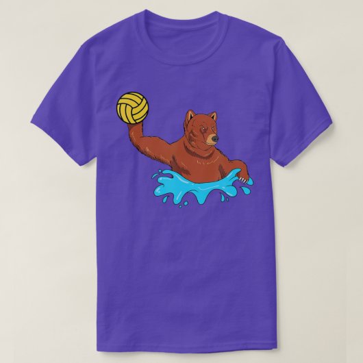 Water Polo Player Grizzly Bear Gift I H2O Polo Bea Tシャツ (デザイン正面)