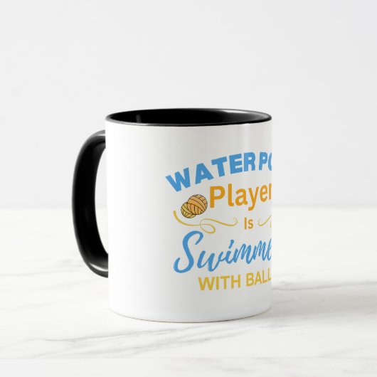 Water Polo Player Is Swimmers With Balls マグカップ (正面左)