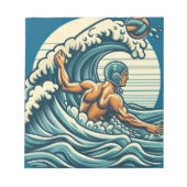 Water-polo Player Notepad ノートパッド (正面)
