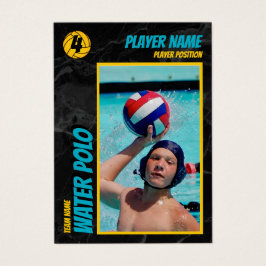 Water Polo Trading Card Customizable Collectible