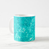 Water pool turquoise background コーヒーマグカップ (正面左)