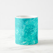 Water pool turquoise background コーヒーマグカップ (中央)