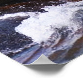 Water Power Background Card Design Poster ポスター (角)