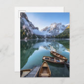 Water | Pragser Wildsee Dolomites Italy ポストカード (正面/裏面)