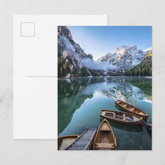 Water | Pragser Wildsee Dolomites Italy ポストカード (正面/裏面)