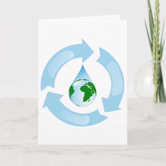 Water Recycling Greeting Cards カード (正面)