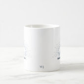 Water Reminder Good Day Blue Mug コーヒーマグカップ (中央)
