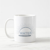 Water Reminder Good Day Blue Mug コーヒーマグカップ (左)