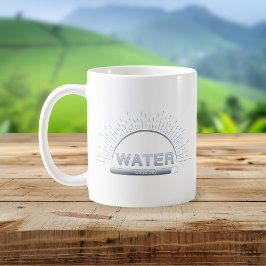 Water Reminder Good Day Blue Mug コーヒーマグカップ