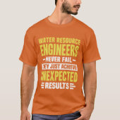 Water Resource Engineer Engineering Funny Design N Tシャツ (正面)