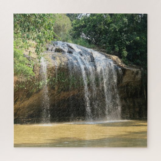 water, romance, landscape, plants, waterfall, asia ジグソーパズル (縦)