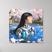 "Water’s Digital Dream" – A Digital Portrait       キャンバスプリント (正面)