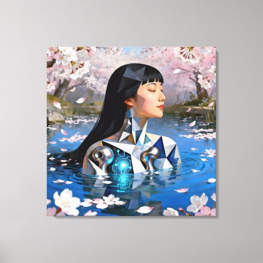 "Water’s Digital Dream" – A Digital Portrait       キャンバスプリント (正面)