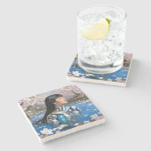 "Water’s Digital Dream" – A Digital Portrait       ストーンコースター (横)