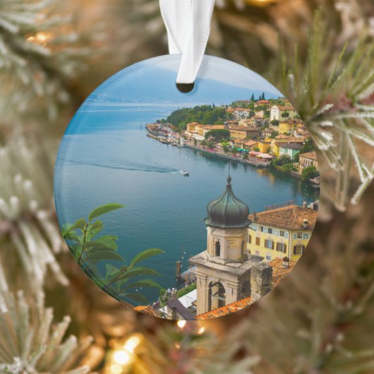 Water | San Benedetto Church Lake Garda, Italy オーナメント (ツリー)