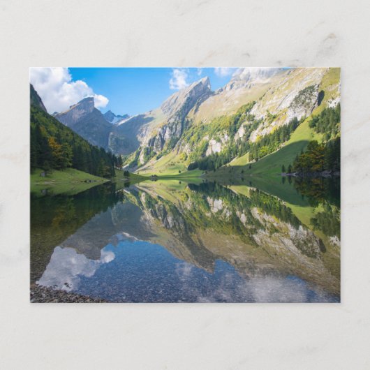 Water | Seealpsee Lake Swiss Alps Switzerland ポストカード (正面)