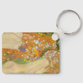Water serpents II by Gustav Klimt, Art Nouveau キーホルダー (正面)