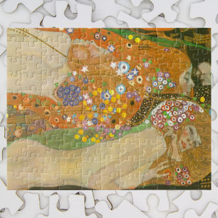 Water serpents II by Gustav Klimt, Art Nouveau ジグソーパズル