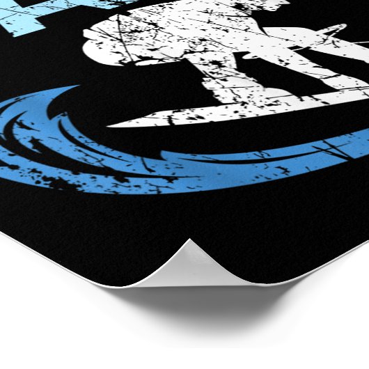 Water Ski Dad Water Skiing Best Daddy Ever Fathers ポスター (角)