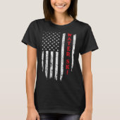 Water Ski Distressed American Flag July 4th Water  Tシャツ (正面)